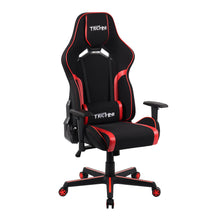 Techni Sport TSF-71 Fabric and PU Office-PC Gaming Chair,Red