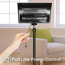 Simple Deluxe Standing Heater Patio Outdoor Balcony, Courtyard with Overheat Protection, 750W/1500W, Large